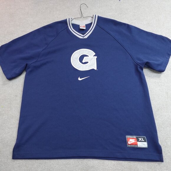 Vintage Georgetown Jersey XL Blue Nike Center Swoosh Hoyas